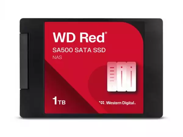 WD Red SSD SA500 NAS 1TB 2.5inch SATA III 6 Gb/s internal single-packed