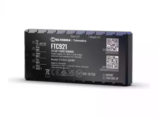 TELTONIKA TELEMATICS FTC921 Next-generation high voltage 4G LTE Cat 1 vehicle GPS tracker with enhanced GNSS accuracy