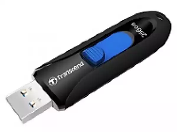 Transcend 128GB, USB3.1, Pen Drive, Capless, Black