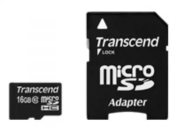 Transcend 16GB micro SDHC (with adapter, Class 10)