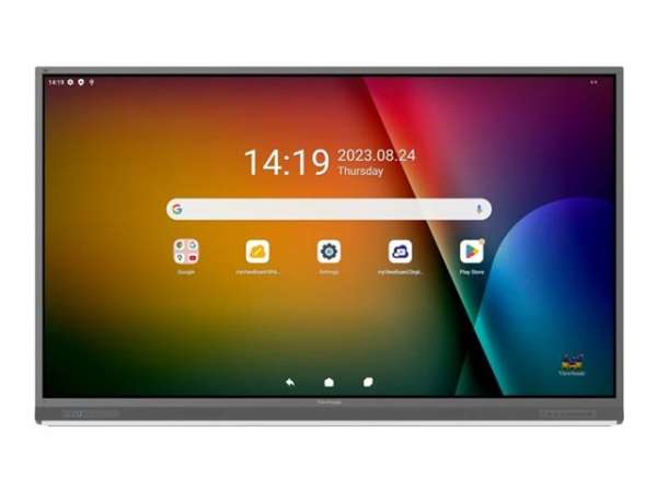 VIEWSONIC IFP8652-2F IFP 86inch 3840x2160 40 multi-point touch 7H 400nits 8GB RAM/64GB Storage