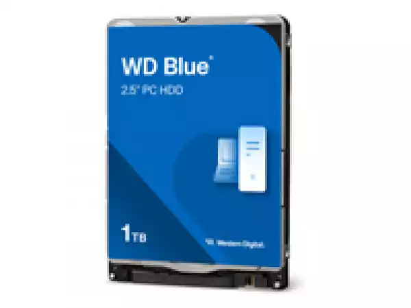 WD Blue Mobile 1TB HDD 5400rpm SATA serial ATA 6Gb/s 128MB cache 2.5inch 7mm Heigth RoHS compliant intern Bulk