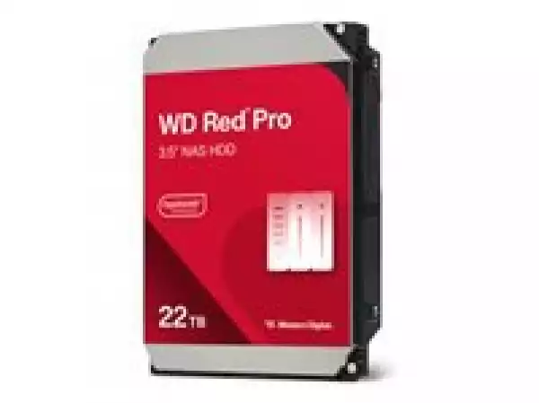 WD Red Pro NAS 22TB SATA 6Gb/s HDD 3.5inch internal 7200Rpm 512MB Cache 24x7 Bulk