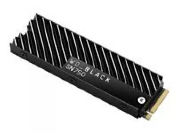 WD SSD BLACK SN750 1Tb M.2 2280 NVMe Read/Write: 3470 / 3000 MB/s, 515k/560k IOPS, TBW 600TB Heatsink