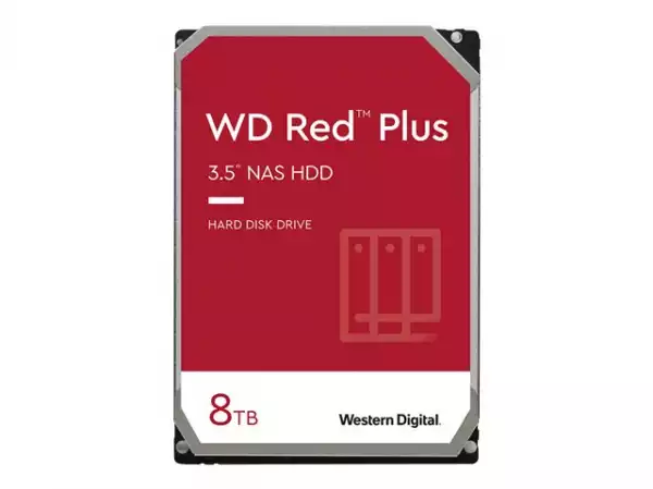 WD Red Plus 8TB SATA 6Gb/s 3.5inch 256MB cache 7200Rpm Internal HDD Bulk