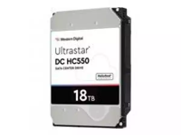 WESTERN DIGITAL Ultrastar DC HC550 18TB HDD SAS Ultra 512MB 7200RPM 512E SE P3 DC HC550 3.5inch Bulk - WUH721818AL5204