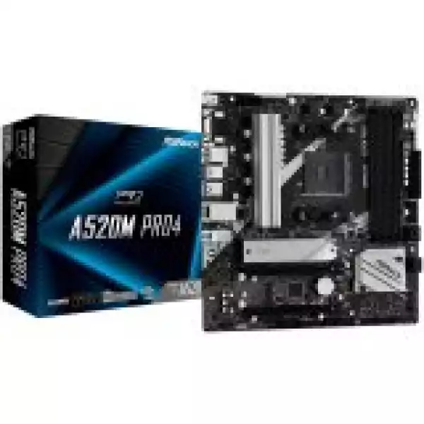 A520M PRO4/AM4/4xDDR4/128GB MAX/GbLAN/2xPCIE 3.0x16/PCIE3x2/2xM2/4xSATA/1xPS/2, HDMI/DP/VGA/mATX/ A520M PRO4/AM4/4xDDR4/128GB MAX/GbLAN/2xPCIE 3.0x16/PCIE3x2/2xM2/4xSATA/1xPS/2, HDMI/DP/VGA/mATX/