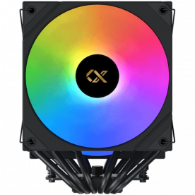 AK6 Dual Digital (Black, ARGB & Digital LED Panel Top Cover, 2PCS ARGB PWM Fan, Intel Backplate, Mini ARGB LED Controller)