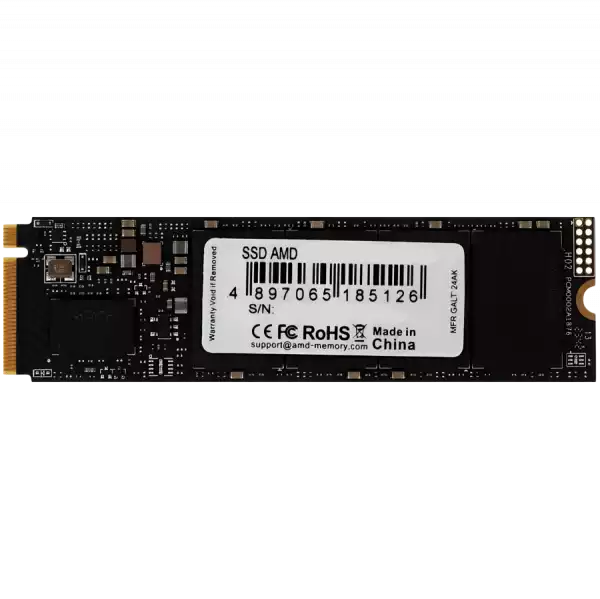 AMD 512GB SSD M.2 2280 PCIe 4.0 NVMe, Read: 6,300/ Write: 3,000MB/s