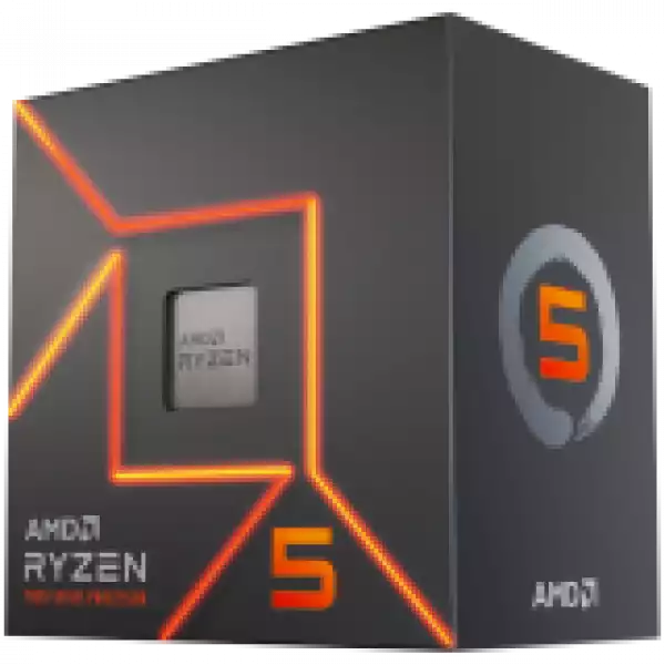 AMD CPU Desktop Ryzen 5 6C/12T 7600 (5.2GHz Max, 38MB,65W,AM5) box, with Radeon Graphics and Wraith Stealth Cooler