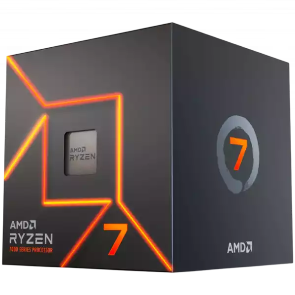 AMD CPU Desktop Ryzen 7 8C/16T 7700 (5.3GHz Max, 40MB,65W,AM5) MPK,with Radeon Graphics and Wraith Stealth Cooler AMD CPU Desktop Ryzen 7 8C/16T 7700 (5.3GHz Max, 40MB,65W,AM5) MPK,with Radeon Graphics and Wraith Stealth Cooler