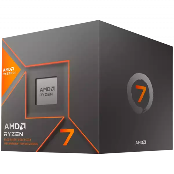 AMD CPU Desktop Ryzen 7 8C/16T 8700G (3.8/5.1GHz Max, 24MB,65W,AM5) with Wraith Stealth Cooler, box AMD CPU Desktop Ryzen 7 8C/16T 8700G (3.8/5.1GHz Max, 24MB,65W,AM5) with Wraith Stealth Cooler, box