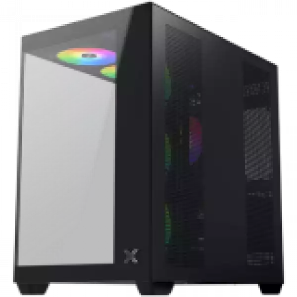 Aqua V Air (Black, ATX, U3x2+Type C, 2PCS TG, 6PCS Z22A Reverse & 1PC Z22A & ARGB Remote Control Kit)