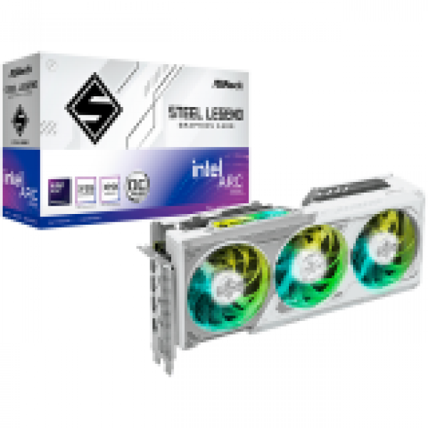 ASROCK Intel Arc B580 Steel Legend OC 12GB GDDR6 192-bit HDMI 3x DP ASROCK Intel Arc B580 Steel Legend OC 12GB GDDR6 192-bit HDMI 3x DP