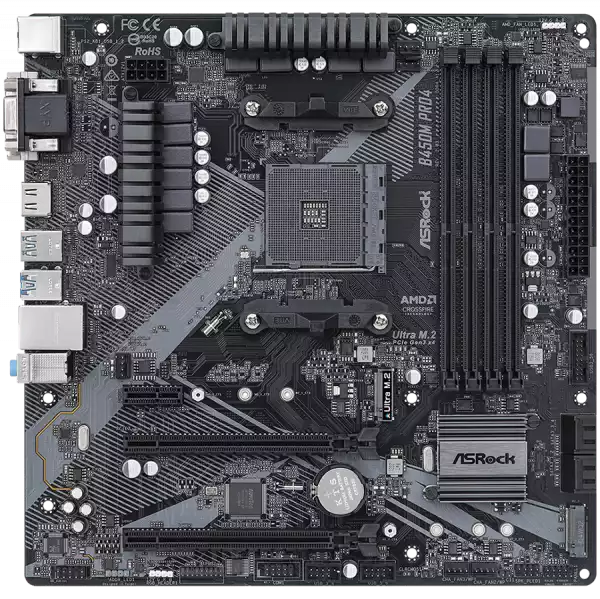 ASROCK B450M Pro4 R2.0 mATX AM4 DDR4