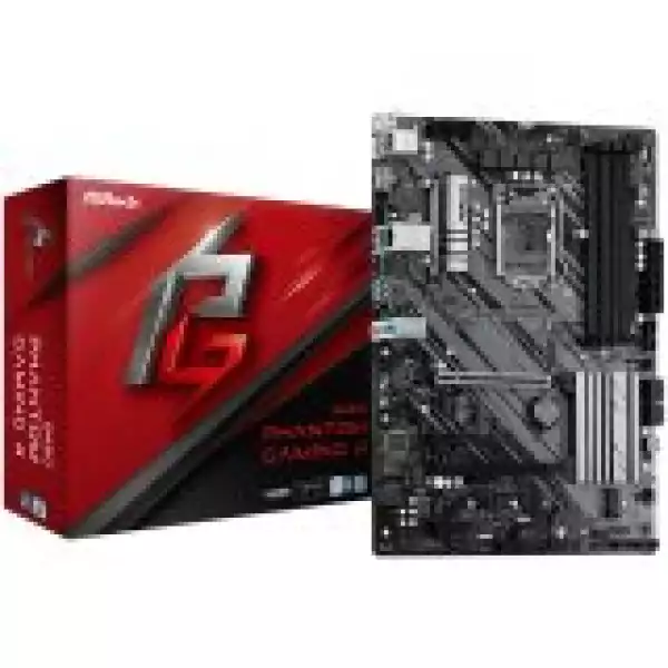 ASROCK Main Board Desktop B460 PHANTOM GAMING 4 (S1200, Intel B460, 4xDDR4,2xPCIe x16,2xPCI Ex1, 6 SATA3 , M.2, D-Sub, HDMI USB 3.2) ATX retail
