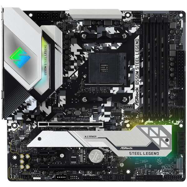 ASROCK Main Board Desktop B550M STEEL LEGEND (4xDDR4, HDMI/DP ,PCIe 3.0 x16, PCIe 2.0 x1, 2xM.2, 4 SATA3, USB, 1xCOM Port Header)mATX, retail ASROCK Main Board Desktop B550M STEEL LEGEND (4xDDR4, HDMI/DP ,PCIe 3.0 x16, PCIe 2.0 x1, 2xM.2, 4 SATA3, USB, 1xCOM Port Header)mATX, retail