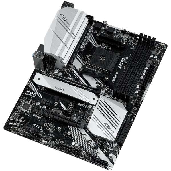 ASROCK Main Board Desktop X570 PRO4 (SAM4,4xDDR4,2xPCI 3.0x16, 2xPCI Ex1,SATA III,2xHyper M.2,USB3.2,GLAN, HDMI,DP) ATX Retail