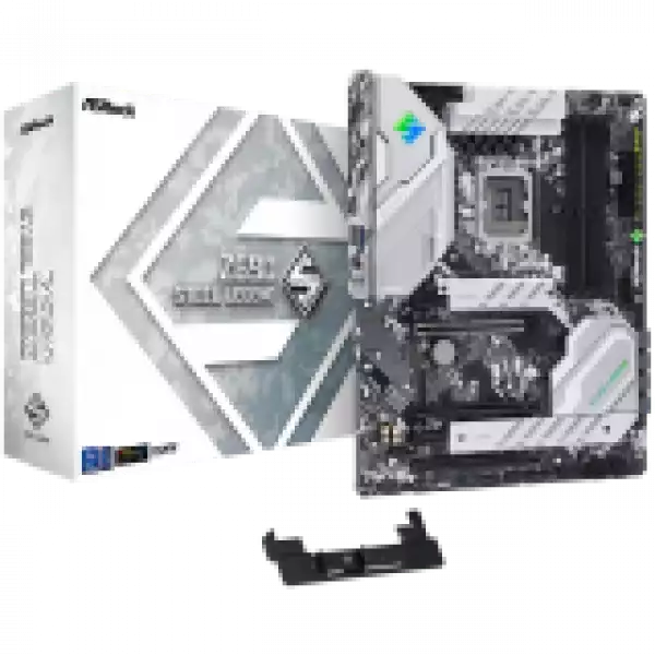 ASROCK Main Board Desktop Z690 Steel Legend (S1700, Z690, 4x DDR4, 3x PCIe x16, 2x PCIe x1, 8x SATA3 6.0Gb/s, 1x m.2 PCIe Gen4x4, 1x PCIe Gen3x4, RAID 0,1,5,10, 10x USB 3.2, 1x RJ-45 2.5G Lan, HDMI, DP, SPDIF, ATX, Retail