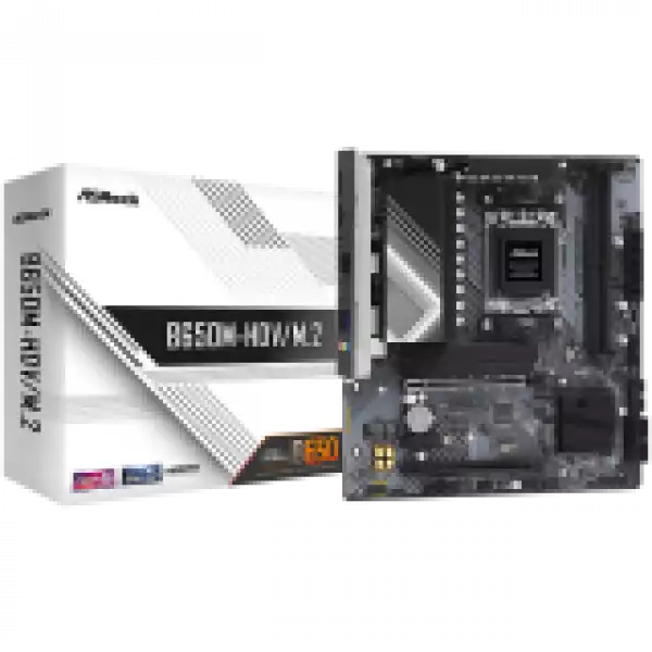 ASROCK MB Desktop B650M-HDV/M2, AM5, 2x DDR5, 2x PCIe 4.0 x16, 1x PCIe 4.0 x1, 1x Blazing M.2(PCIe Gen5x4), 1x Hyper M.2(PCIe Gen4x4), 1x M.2, 4x SATA3 6.0 Gb/s, 1x HDMI, 1x DisplayPort, 2.5G LAN, 7x USB 3.2, 8x USB 2.0, 1x USB-C ASROCK MB Desktop B650M-HDV/M2, AM5, 2x DDR5, 2x PCIe 4.0 x16, 1x PCIe 4.0 x1, 1x Blazing M.2(PCIe Gen5x4), 1x Hyper M.2(PCIe Gen4x4), 1x M.2, 4x SATA3 6.0 Gb/s, 1x HDMI, 1x DisplayPort, 2.5G LAN, 7x USB 3.2, 8x USB 2.0, 1x USB-C