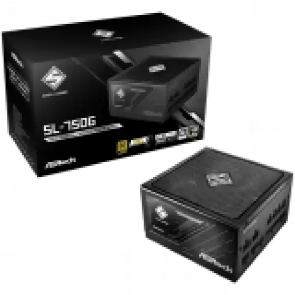 Asrock SL-750G, 750W, 80 Plus GOLD, Fully Modular PSU, Japanese Capacitors, 2x EPS 12V CPU(4+4pin), 1x PCIe5.1 (12+4pin), 3x PCIe (6+2pin), 3x 4-pin connectors, 9x SATA, OCP, SCP, OVP, UVP, OTP, OPP protections, 135 mm Axial Fan, ATX 3.1
