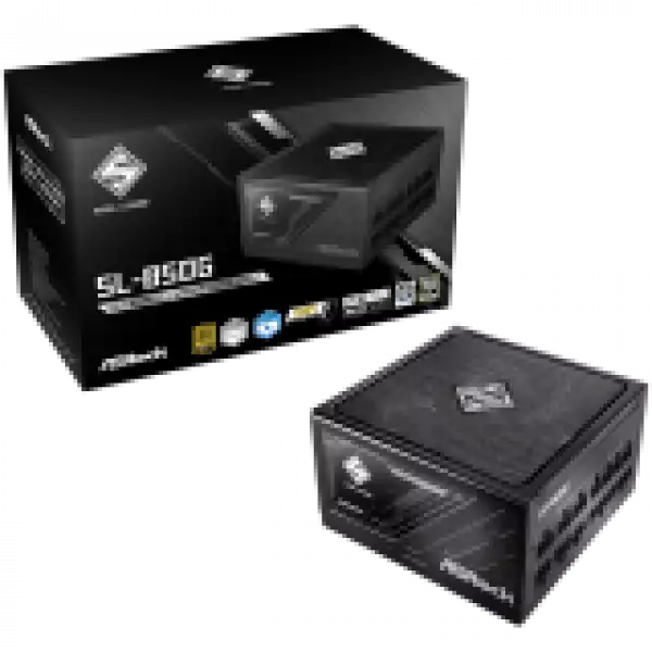 Asrock SL-850G, 850W, 80 Plus GOLD, Fully Modular PSU, Japanese Capacitors, 2x EPS 12V CPU(4+4pin), 1x PCIe5.1 (12+4pin), 3x PCIe (6+2pin), 3x 4-pin connectors, 9x SATA, OCP, SCP, OVP, UVP, OTP, OPP protections, 135 mm Axial Fan, ATX 3.1