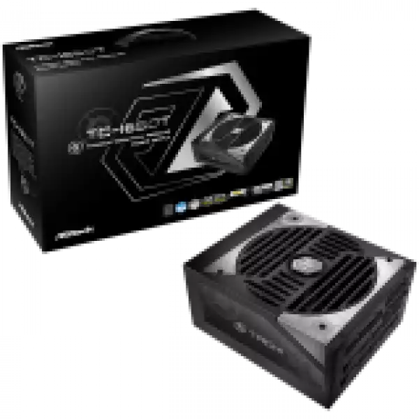 Asrock TC-1650T, 1650W, 80 Plus Titanium, Fully Modular PSU, Japanese Capacitors, 2x EPS 12V CPU(4+4pin), 2x PCIe5.1 (12+4pin), 8x PCIe (6+2pin), 6x 4-pin connectors, 12x SATA, OCP, SCP, OVP, UVP, OTP, OPP protections, 135 mm Axial Fan, ATX 3.1