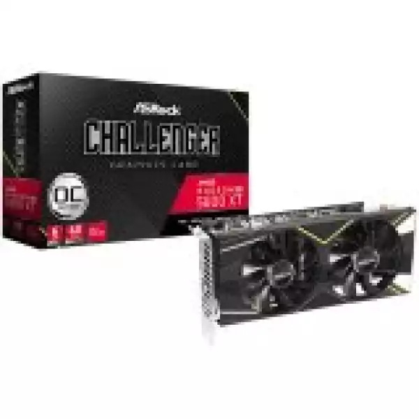 ASROCK Video Card AMD Challenger D RX5600XT 6G OC GDDR5 192bit 3 x DP, HDMI Retail