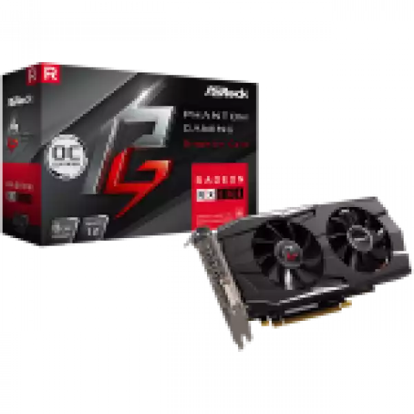 ASROCK Video Card AMD PHANTOM GAMING D RADEON RX 580 8G OC GDDR5 256bit HDMI /Dual DVI-D / 3 x DP Retail