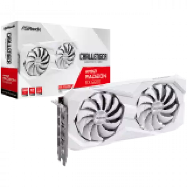 ASROCK Video Card AMD Radeon RX6600 Challenger White 8GB, GDDR6 128 bit, 1xHDMI, 3xDP 1.4, power 1x8 pin, recommended PSU 500W, 90-GA4UZZ-00UANF ASROCK Video Card AMD Radeon RX6600 Challenger White 8GB, GDDR6 128 bit, 1xHDMI, 3xDP 1.4, power 1x8 pin, recommended PSU 500W, 90-GA4UZZ-00UANF