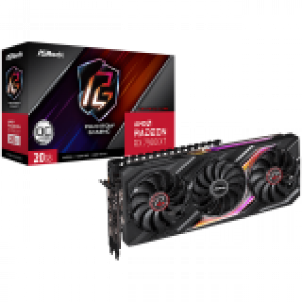 ASROCK Video Card AMD Radeon RX7900XT Phantom Gaming 20GB OC, GDDR6, 320-bit, 3x DisplayPort™ 2.1, 1x HDMI™ 2.1, 2x 8-pin Power Connectors, Recommended PSU 750W, 90-GA3XZZ- 00UANF