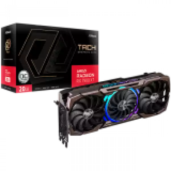 Asrock Video Card AMD Radeon RX7900XT Taichi 20GB OC, GDDR6, 320-bit, 3 x DisplayPort 2.1, 1 x HDMI 2.1, 3 x 8-pin Power Connectors, Recommended PSU 800W