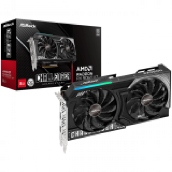 ASROCK Video Card AMD Radeon RX 9060 XT Challenger 8GB OC GDDR6, 128-bit, 2x DisplayPort 2.1a, 1x HDMI 2.1b, 249 x 132 x 41 mm, recomended PSU 550W, 1x 8-pin power connector, 90-GA5TZZ-00UANF