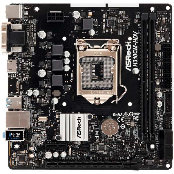 ASROCK X370-HDV AMD AM4 2xDDR4, 1xPCIe x16, 1xPCIe x1, HDMI, DVI-D, D-Sub, 7.1  Audio, 4 SATA3, 1 Ultra M.2 (PCIe Gen3 x4 & SATA3) 6 x USB 3.1 Gen1 (2 Front, 4 Rear), GLAN, 1xLPT (Header), 1xCOM (Header), Micro ATX