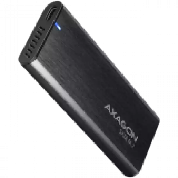 AXAGON EEM2-SBC, M.2 SATA screwless RAW box, black, SuperSpeed USB-C 10 Gbps