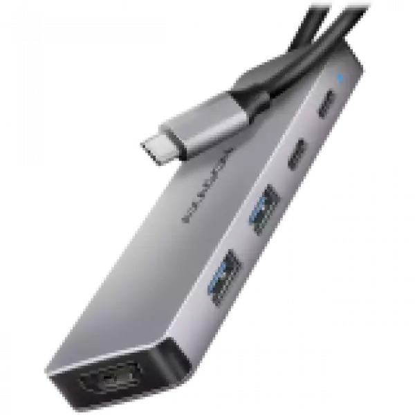 AXAGON HMC-5H60 USB-C 3.2 Gen 1 hub, 2x USB-A, 1x USB-C, 4K 60Hz HDMI, PD 100W, 15cm USB-C cable