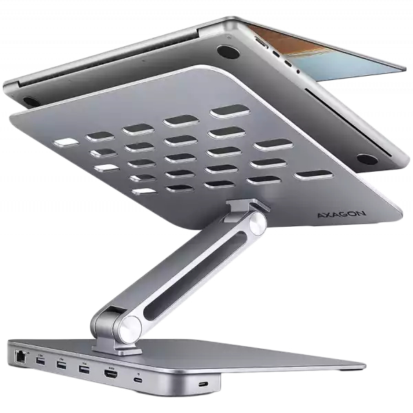 AXAGON HMC-STND ALU stand with HUB 5Gbps, for 10