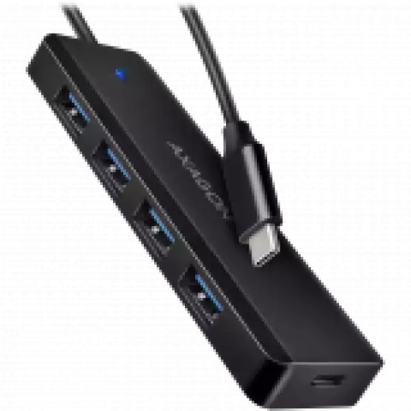 AXAGON HUE-C1C 4x USB3.2 Gen 1 Travel hub, USB-C power IN, w. 20cm Type-C cable AXAGON HUE-C1C 4x USB3.2 Gen 1 Travel hub, USB-C power IN, w. 20cm Type-C cable