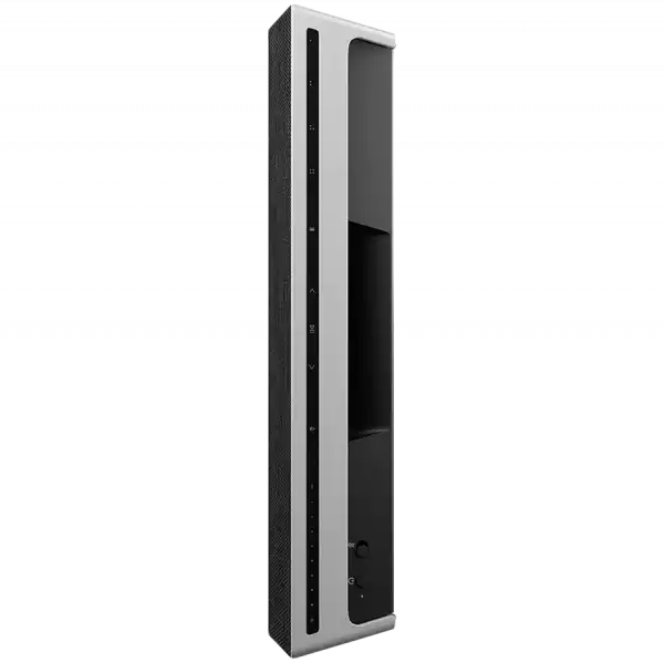 Beosound A9 5th Gen Speaker Natural Alu (Back Grey Mist/Cover Kvadrat Light Grey/Legs Oak)