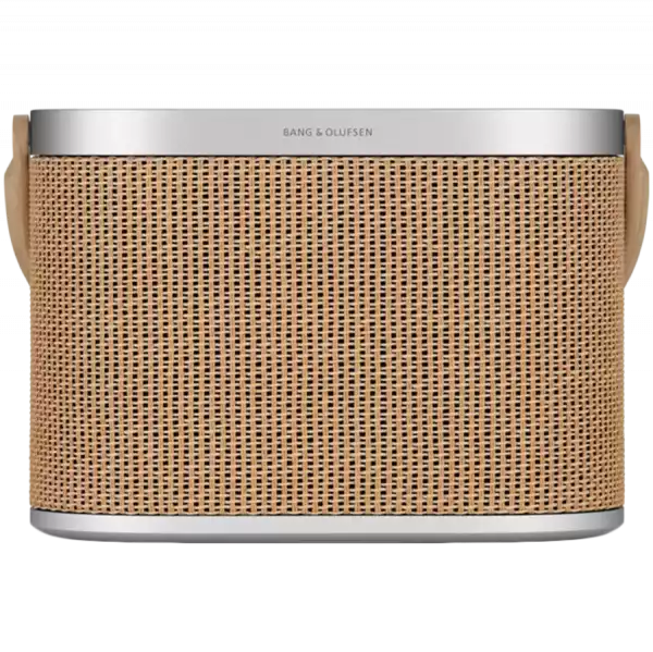 Beosound A9 5th Gen Speaker Gold Tone (Back Sand/Cover Golden/Legs White Oak)