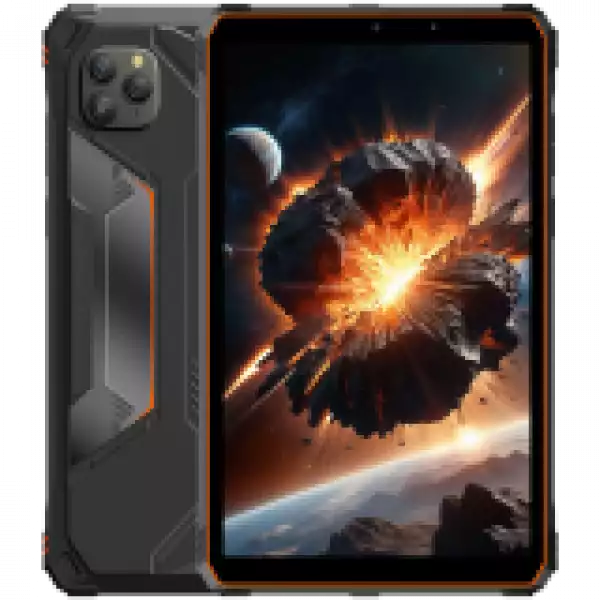 Blackview Active 5 Rugged Tab UMS9230E(T615) Octa-core 1.8GHz,8.68inch FHD+ IPS 800*1340 90Hz Memory: 8GB+128GB, Camera: Front 13MP; Rear 16MP GSM: B2/B3/B5/B8,WCDMA: B1/B8 LTE: B1/B3/B7/B8/B19/B20/B28A/B28B/B40/B41 6600mAh, 18W fast charging, Android 15 Color:  Orange