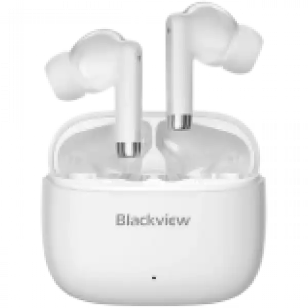 Blackview AirBuds 4, Battery 35mAh,Charging box battery 400mAh, Bluetooth 5.3, White