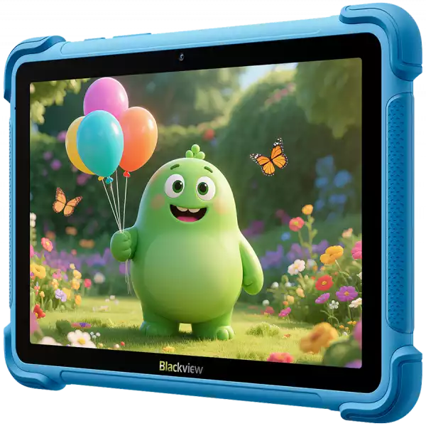 Blackview LINK 1 Kids WiFi 4/64GB 8.68-inch HD IPS 1340x800 60Hz 360nits RK3562 Quad-core 2.0GHz 5+8MP Cam 5000mAh WiFi 6 BT 5.0 Dual Speakers with Smart-K Support Tempered Film Stylus Pen Android 16 Ocean Blue