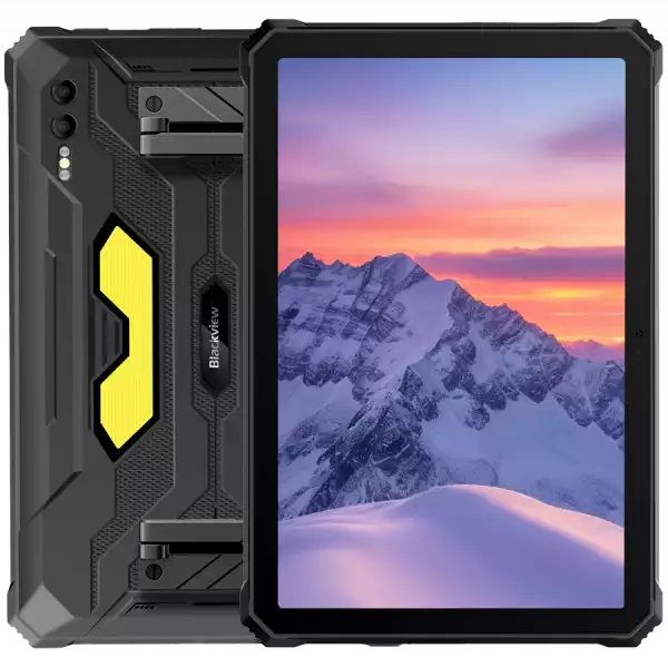 Blackview Rugged Tab Active 10 Pro 10.95-inch FHD+IPS 1920x1200 90Hz Corning 3th 12GB/512GB MT6878 Octa-core 2.5GHz 50MP Front/108MP+20MP Rear Camera infared nught vision 30000mAh NO Charging Android 14 up to 15 NFC Camping lights MIL-STD-810H Black