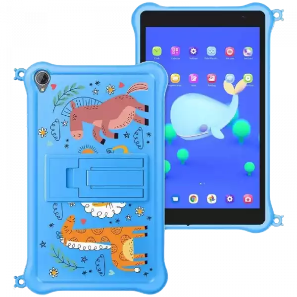Blackview Tab 5 Kids WiFi 3GB/64GB, 8-inch HD+ 800x1280 IPS, Quad-core, 0.3MP Front/2MP Back Camera, Battery 5580mAh, Type-C, Android 12, SD card slot, EVA case, Blue
