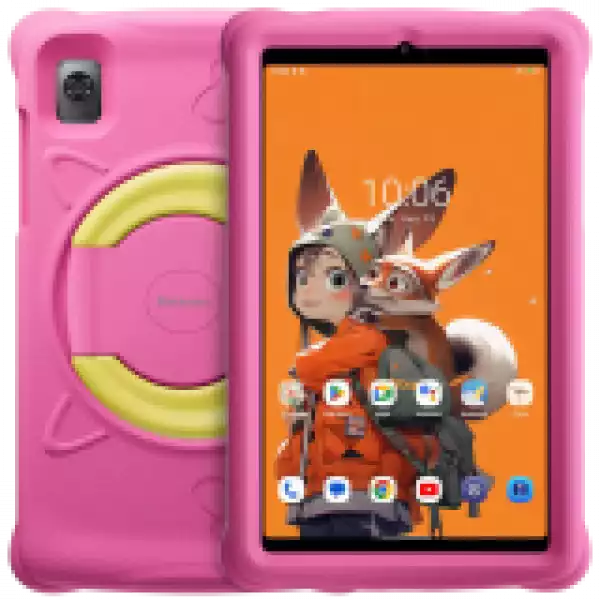 Blackview Tab 60 Kids, 8.68inch WXGA+ 800*1340, T606 Octa-core 1.6GHz, Front 5MP; Rear 8MP camera, memory 4GB/128GB, 6050mAh battery, Android 13, Support Dual SIM card, 802.11 a/b/g/n/ac(2.4/5GHz),Pink