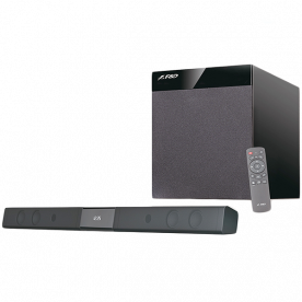 Bluetooth Sound Bar Audio System F&D T-360X 80W (RMS) 4x2.25'' full range drivers, 8'' driver for subwoofer, 20Hz - 120Hz, 130Hz-20kHz, Wireless IR full function remote control, CSR Bluetooth 4.0, Optical input, AUX