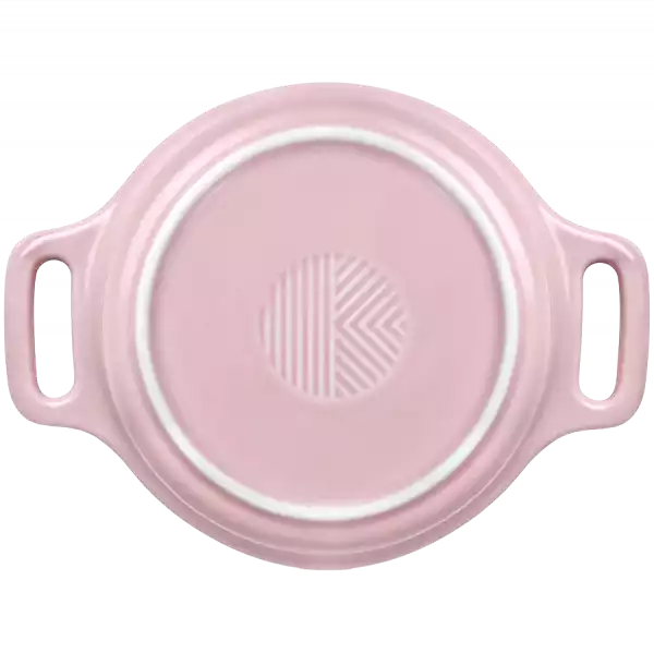 BUYDEEM Ceramic Mini Cocotte, model CT1002, color Pale Dogwood