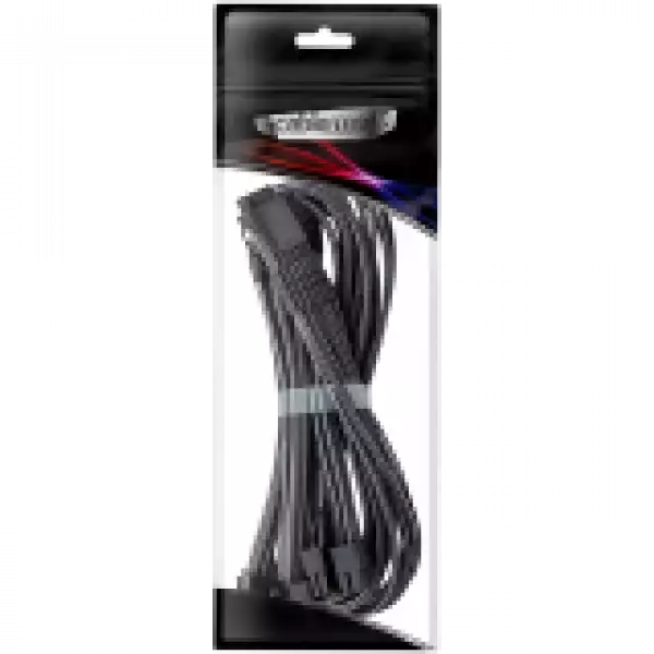 CableMod E-Series Pro ModMesh Sleeved 12VHPWR PCI-e Cable for Super Flower Leadex Platinum / Platinum SE / Titanium / V Gold Pro / V Platinum Pro, EVGA G7 / G6 / G5 / G3 / G2 / P2 / T2 (Carbon, Nvidia 4000 series, 16-pin to Quad 8-pin, 60cm)