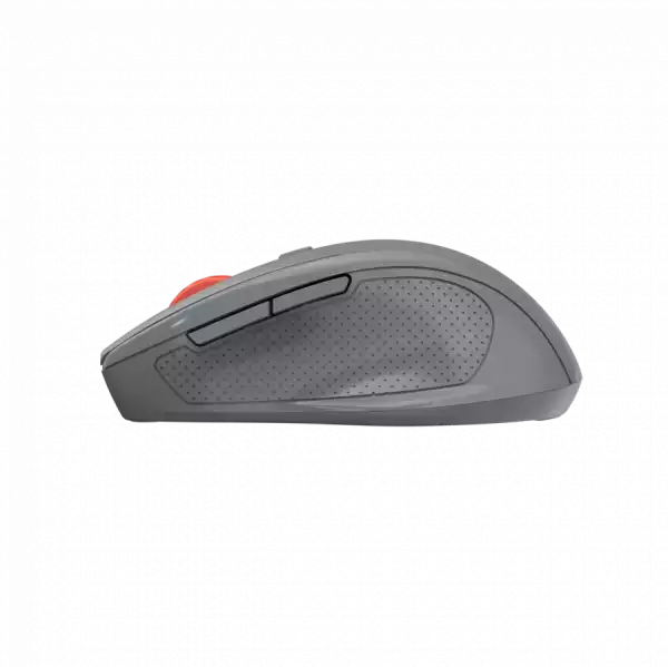 Canyon 6 buttons wireless 2.4Ghz mouse, MX8650A Sensor, DPI up to 1600,Injection case, 3 M life times left and right switches, 2xAAA battery, ABS material. Size: 105x71x40mm, Weight: 59g, Dark grey